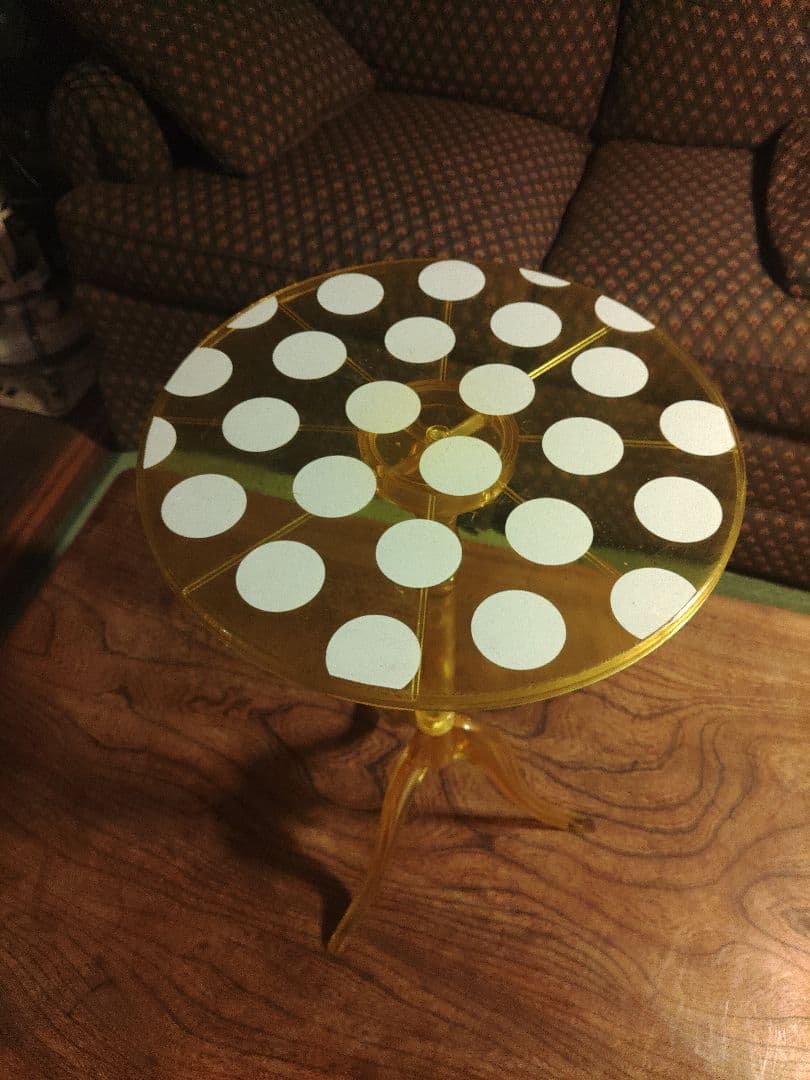 希少　レトロポップ　ドット　サイドテーブル　レトロ　昭和　アンティーク　激レア