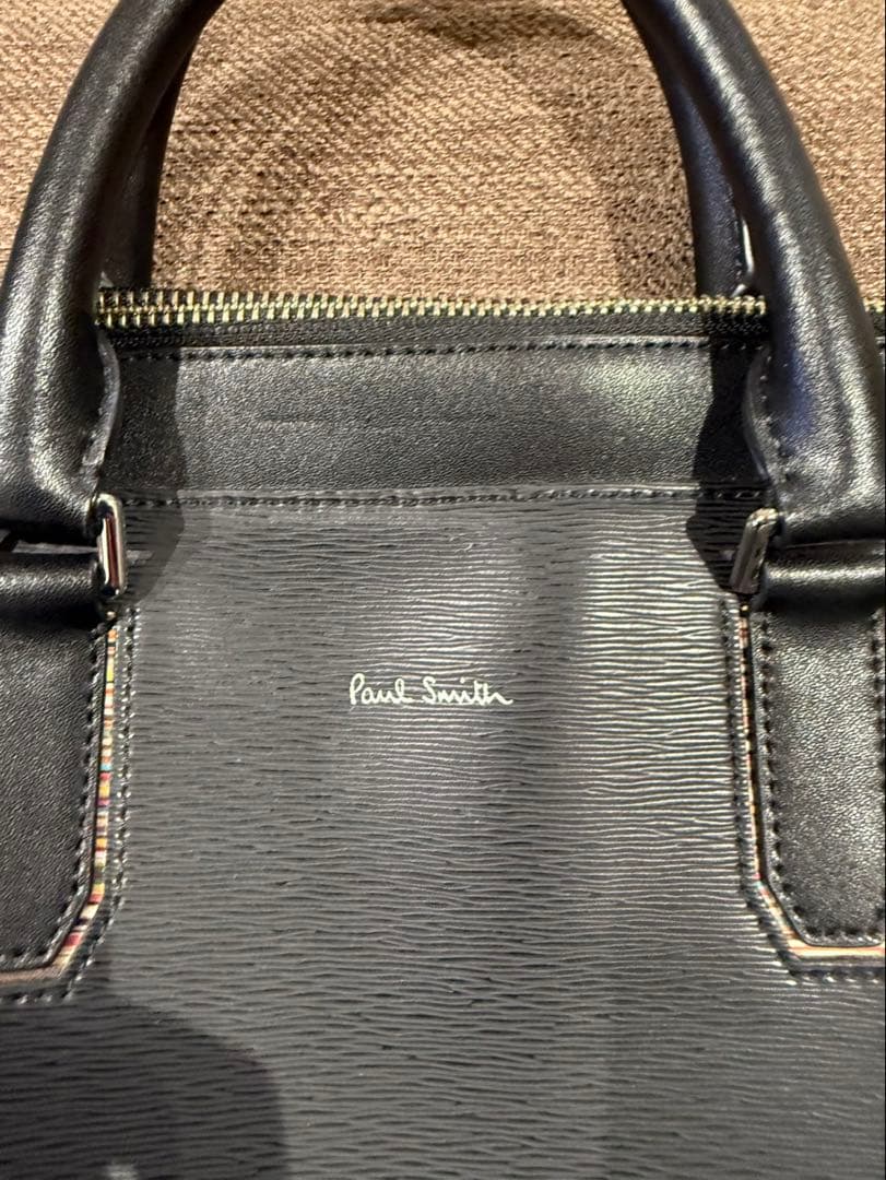 Paul Smith ポールスミス/ マルチストライプハンドル ブリーフケース