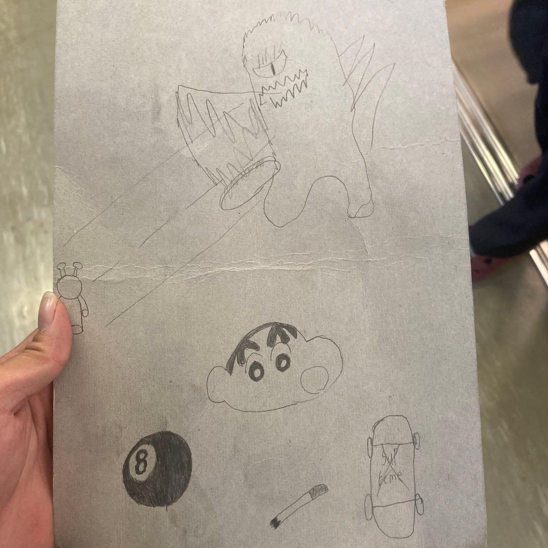 授業中に書いた絵画