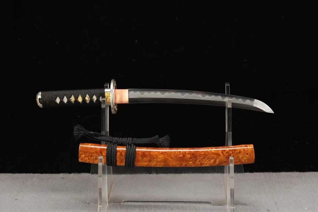 脇差「鎏金夜叉」 刀装具 模擬刀 日本刀 模造刀 鑑賞用 武具 舞踊刀