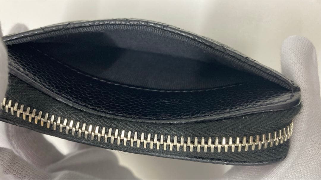 T*P様 超美品未使用✨CHANEL キャビアスキン ブラック レザー ケ