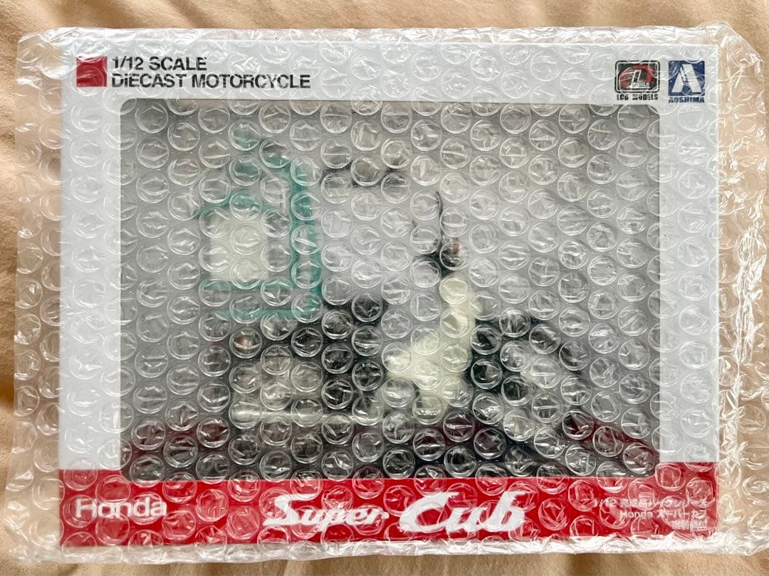 【新品未開封】Honda スーパーカブ 1/12 出前機 ダイキャスト アオシマ