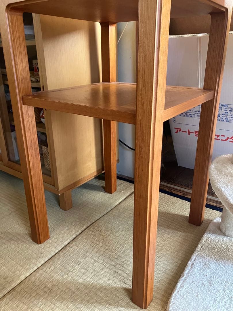 天童木工　花台　サイドテーブル　ヴィンテージ　　チーク