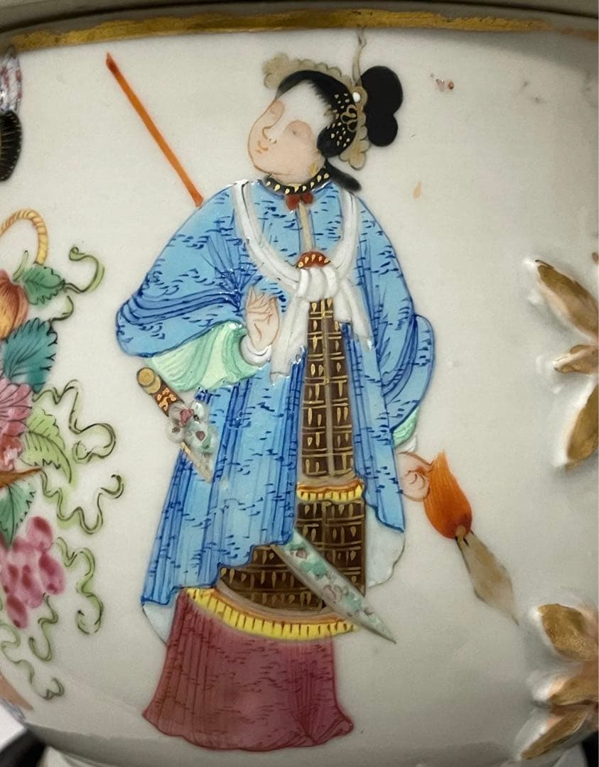 中国古美術　清時代　無双譜人物