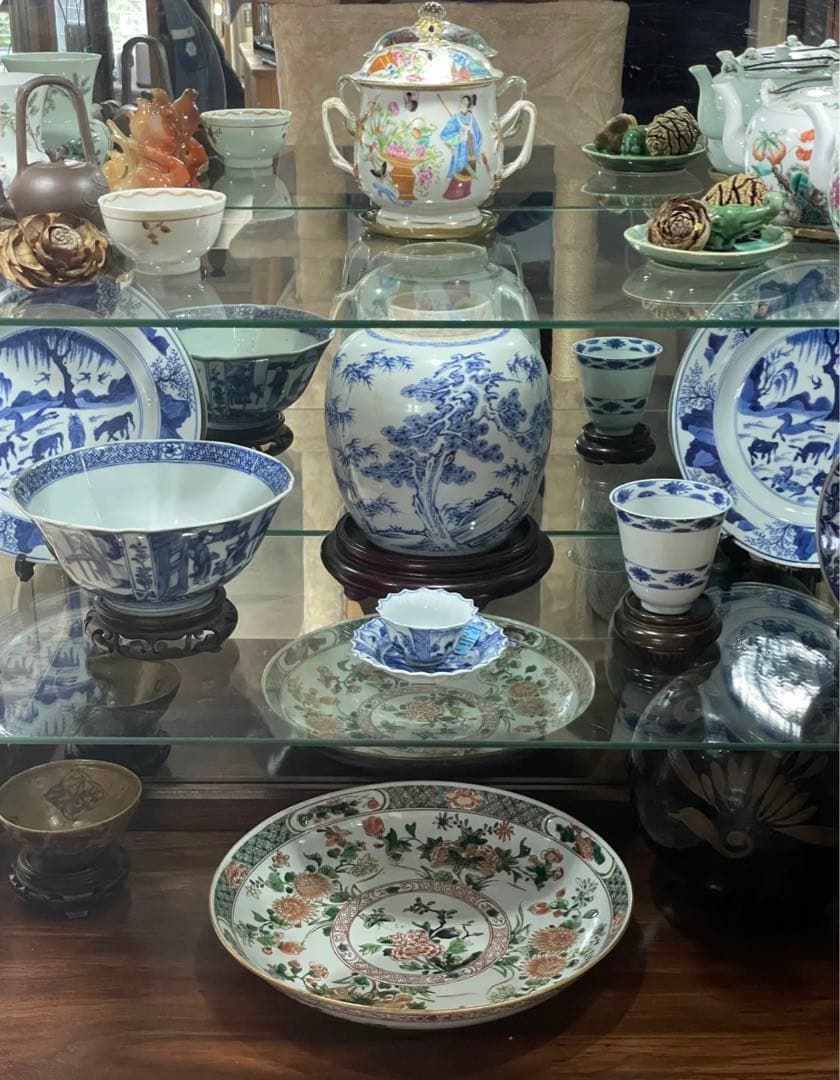 中国古美術　清時代　無双譜人物