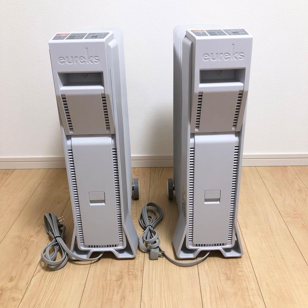 【美品】eureks オイルヒーター 14-26℃温度設定 タイマー付2台セット
