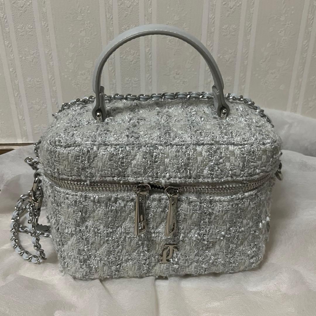 JILL by JILL STUART ツイードキルティングバニティ