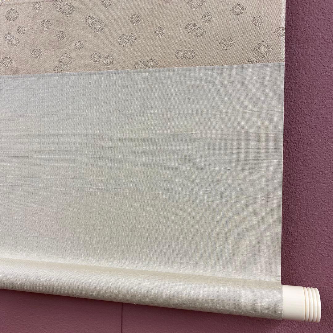 美品 掛け軸2本 紅山幸水作「露草」、倉田立美作 富士図