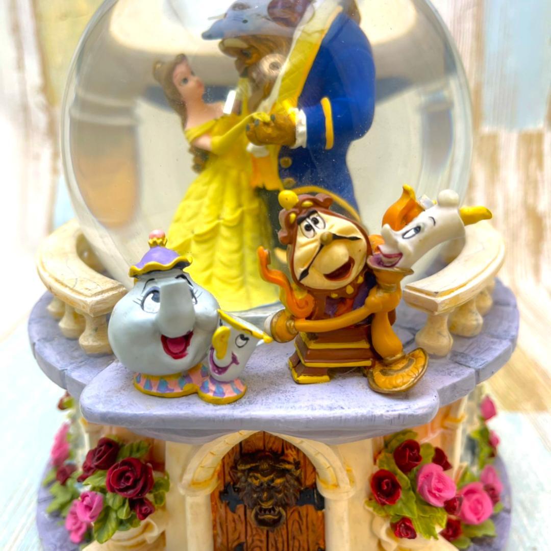 美女と野獣 ベル ルミエール スノーグローブ スノードーム オルゴール