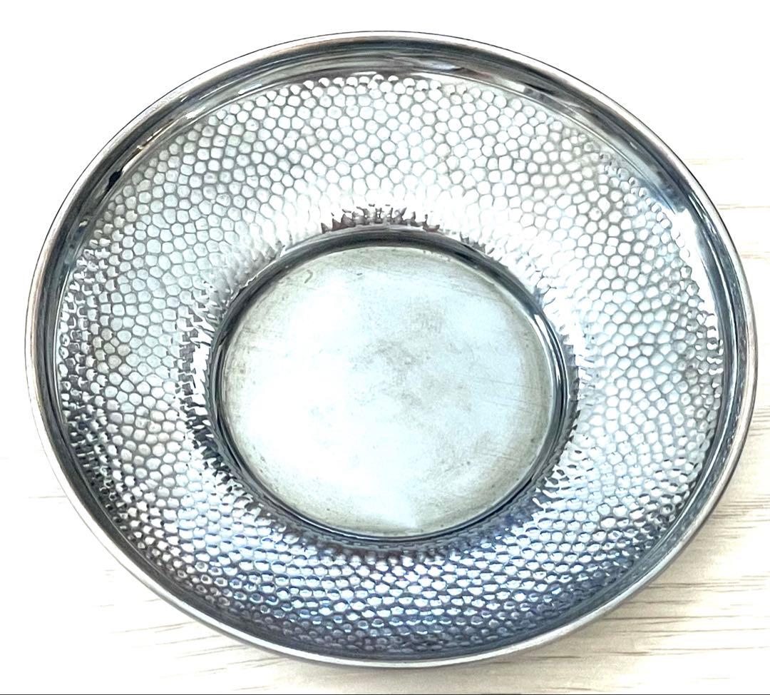 茶托　純銀　箱あり　373.8g