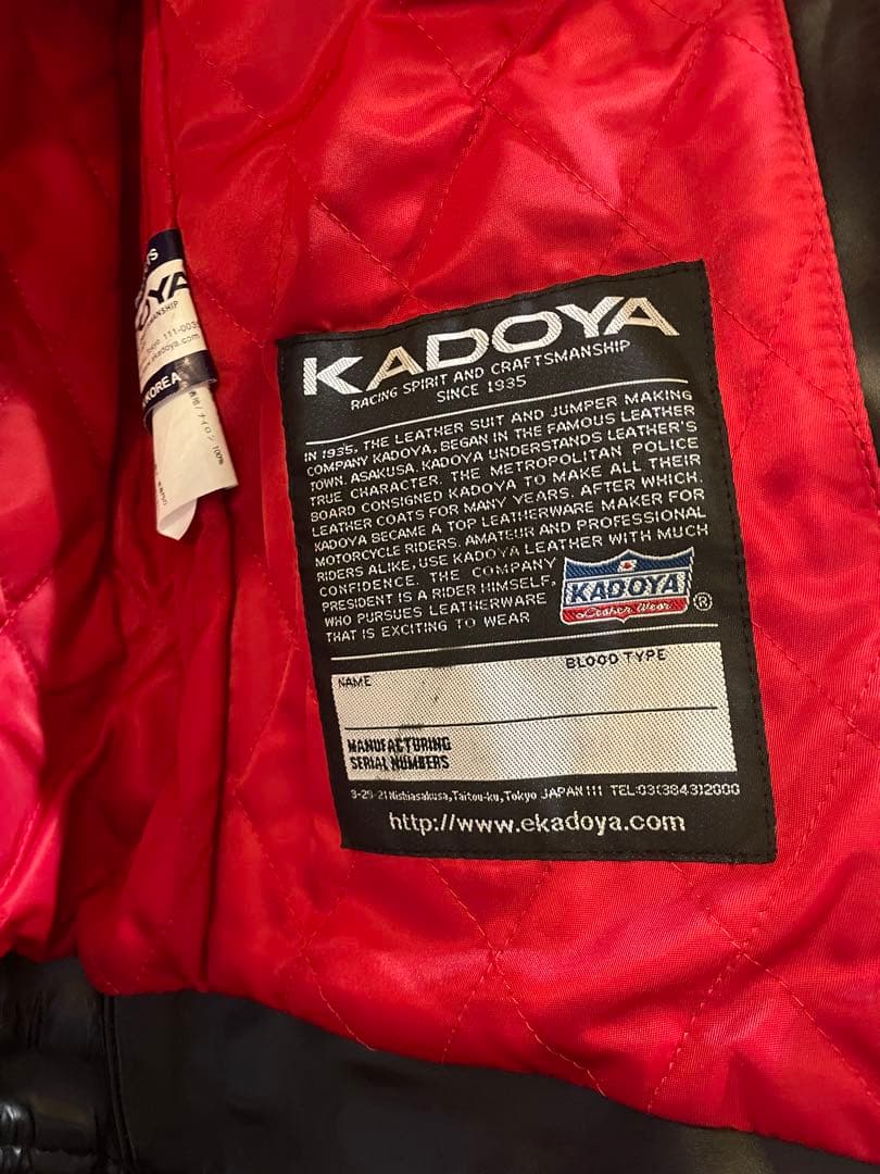 カドヤ(KADOYA) × History別注 【TCR-H4】 革ジャン