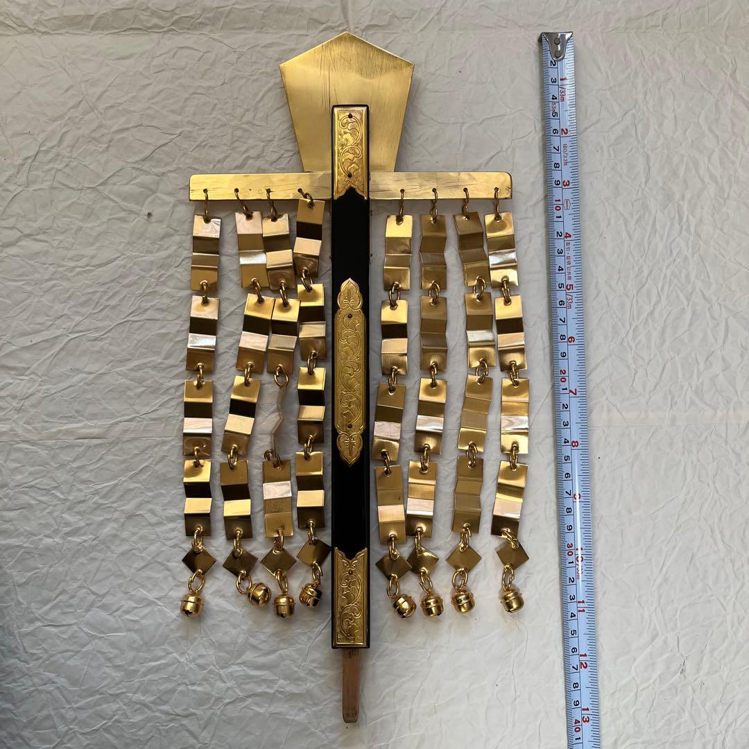 釣下型金幣　１尺 神社　小さなキズあり