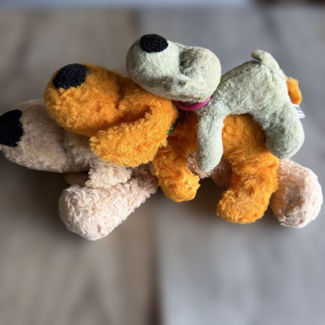 C OM O &R AYクタクタ犬レトロ子犬のルークセット売り⭐︎