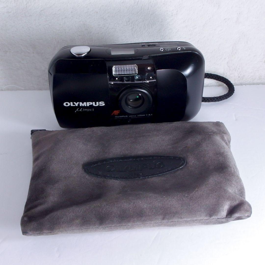 完動美品 オリンパス Olympus ミュー μ 初代 ブラック35mmf3.5