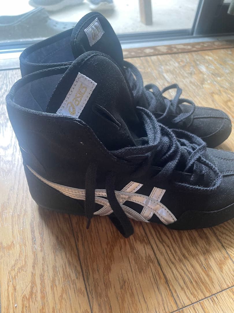 アシックス　レスリングシューズ　ブラック/シルバー　サイズ26cm