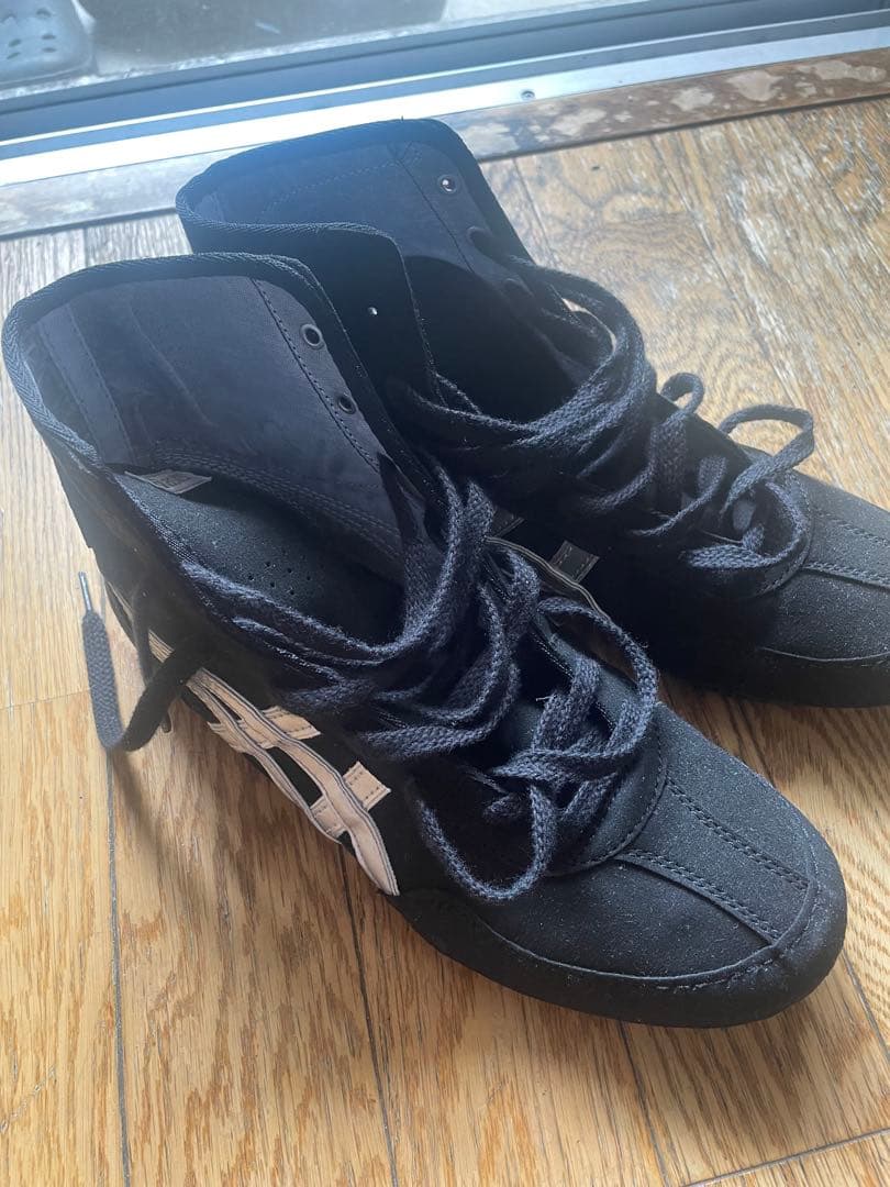 アシックス　レスリングシューズ　ブラック/シルバー　サイズ26cm