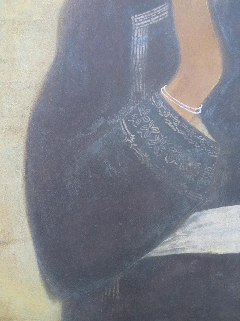 ◆小林五浪　「砂漠の少女」　日本画   P12号　福島県に五浪美術記念館◆