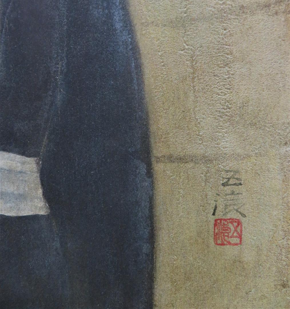 ◆小林五浪　「砂漠の少女」　日本画   P12号　福島県に五浪美術記念館◆