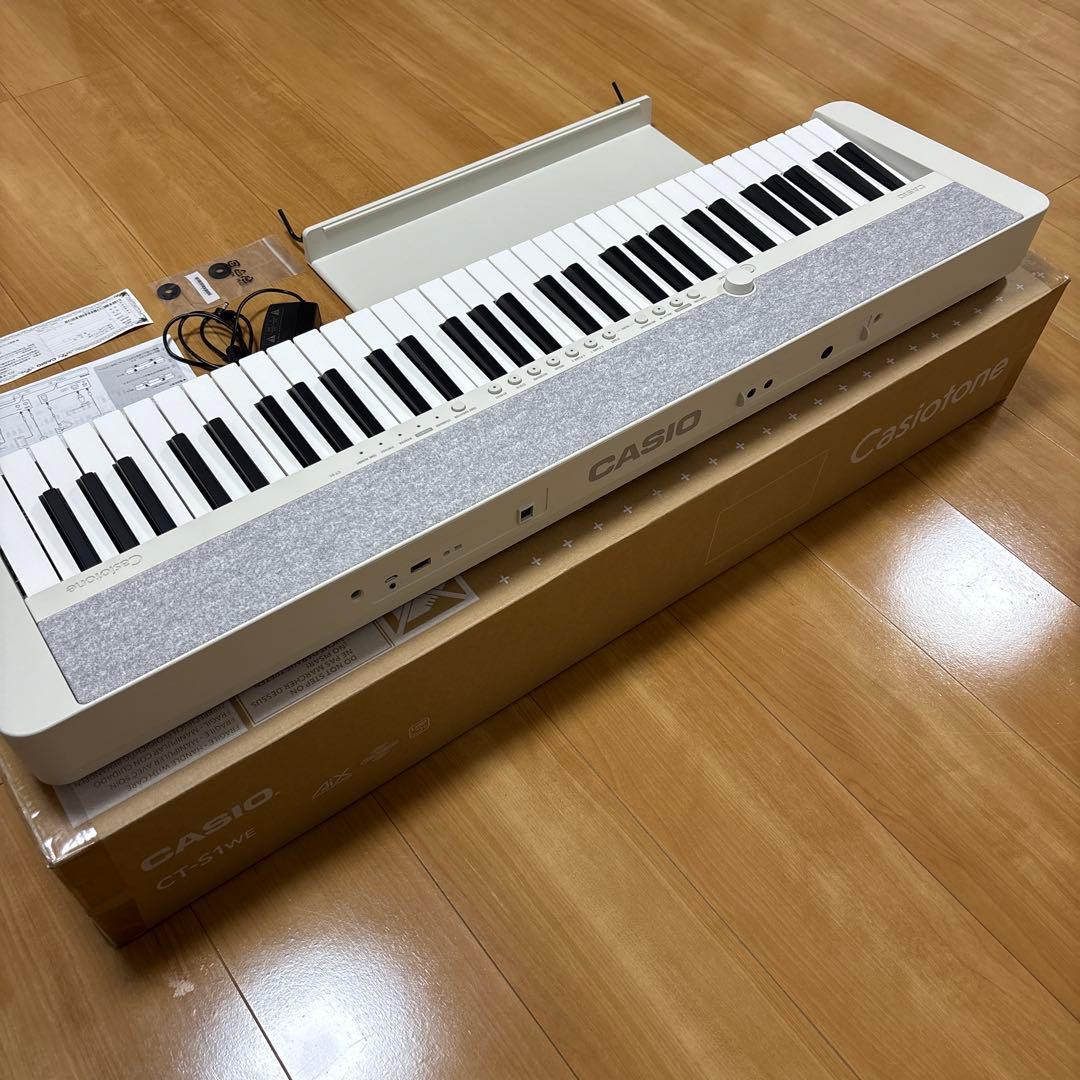 CASIO CT-S1 電子ピアノ 61鍵 ホワイト