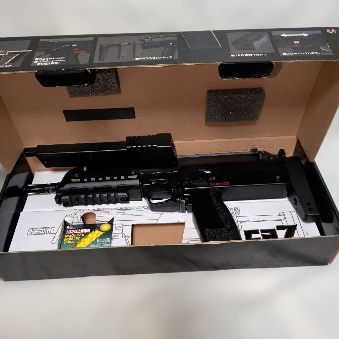 クラウンモデル CP7 10禁電動ガン ブローバック機能付き mp7
