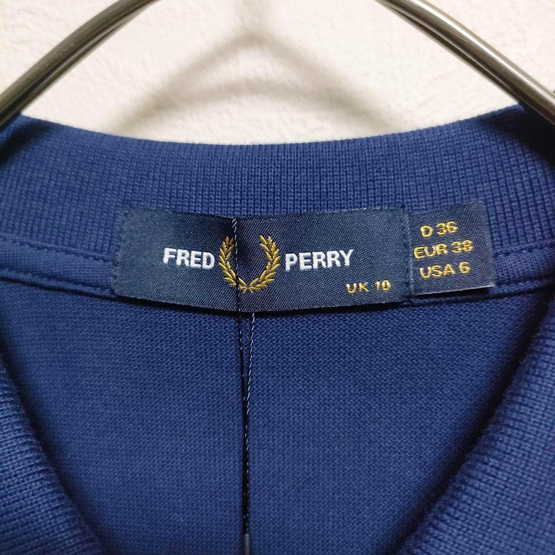【未使用タグ付】フレッドペリー　ポロシャツ　G3600　刺繍ロゴ　レディース　M