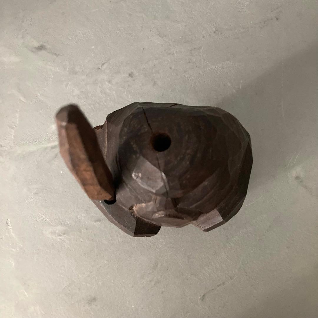 アイヌ エカシ ニポポ 彫刻 木彫り 置物 オブジェ