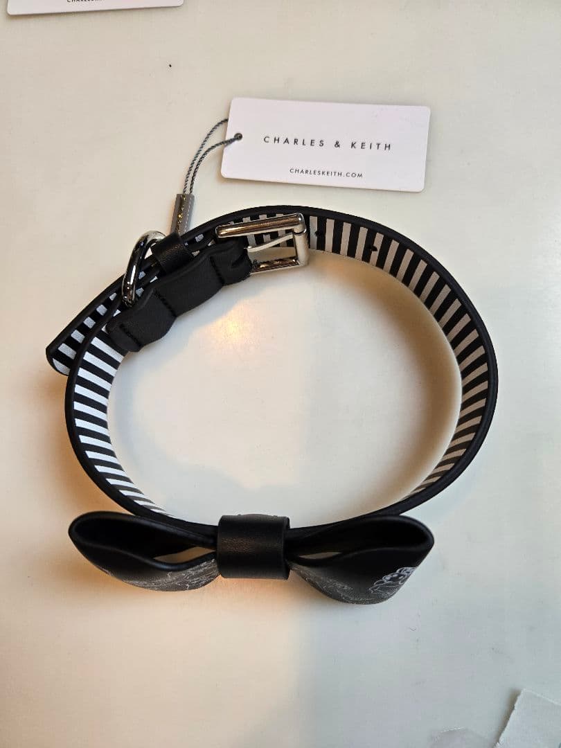 CHARLES & KEITH 犬用リボン首輪&リード