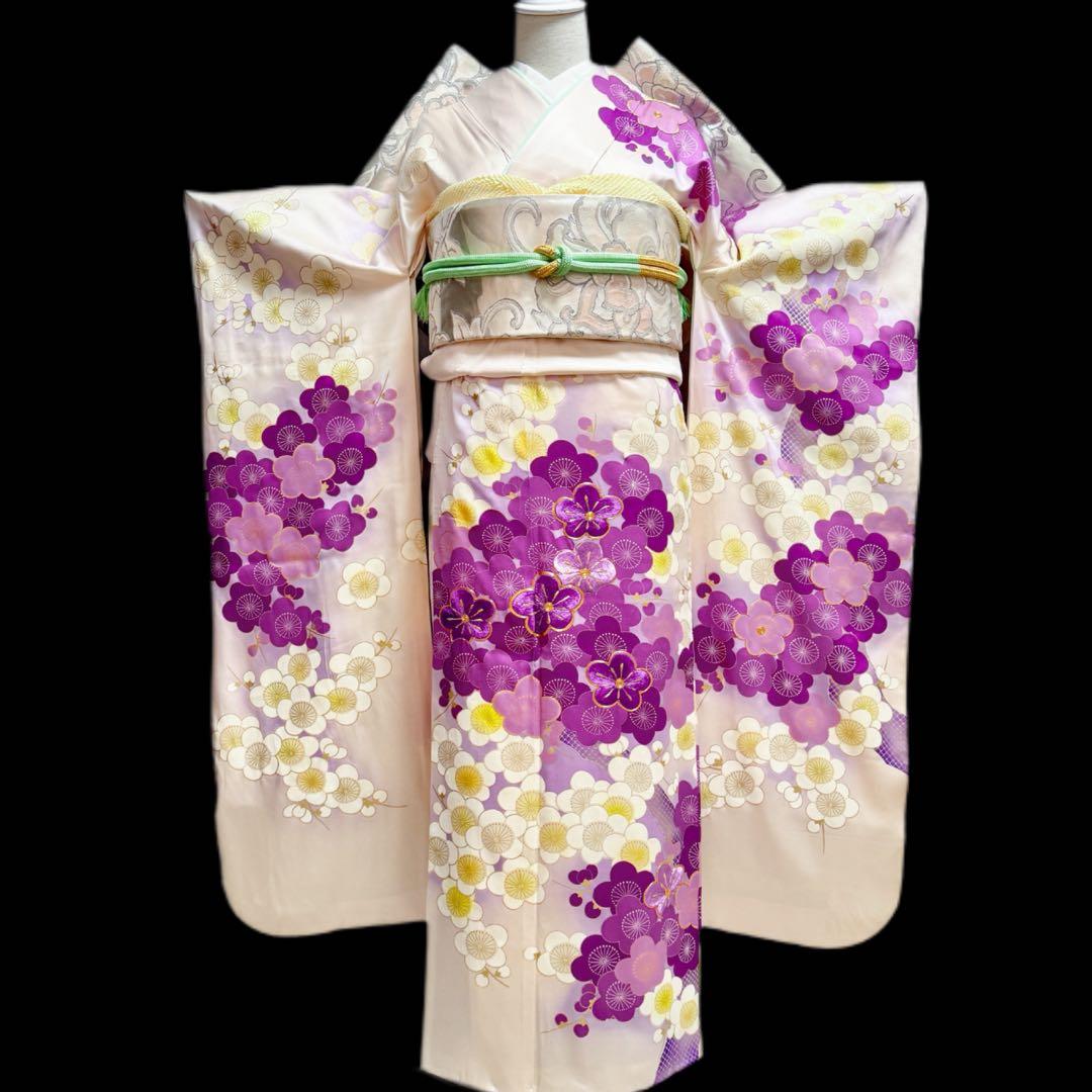 振袖フルセット　やまと誂製　正絹長襦袢　梅柄　❤︎可愛い❤︎　155〜165
