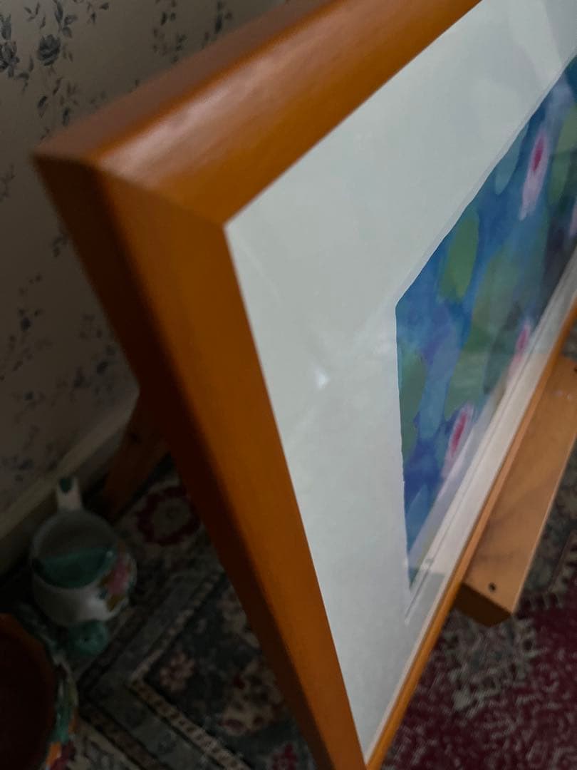 40×62版画　ジニー・キム　睡蓮　限定ジクレー　サイン、ED、証明書 額装