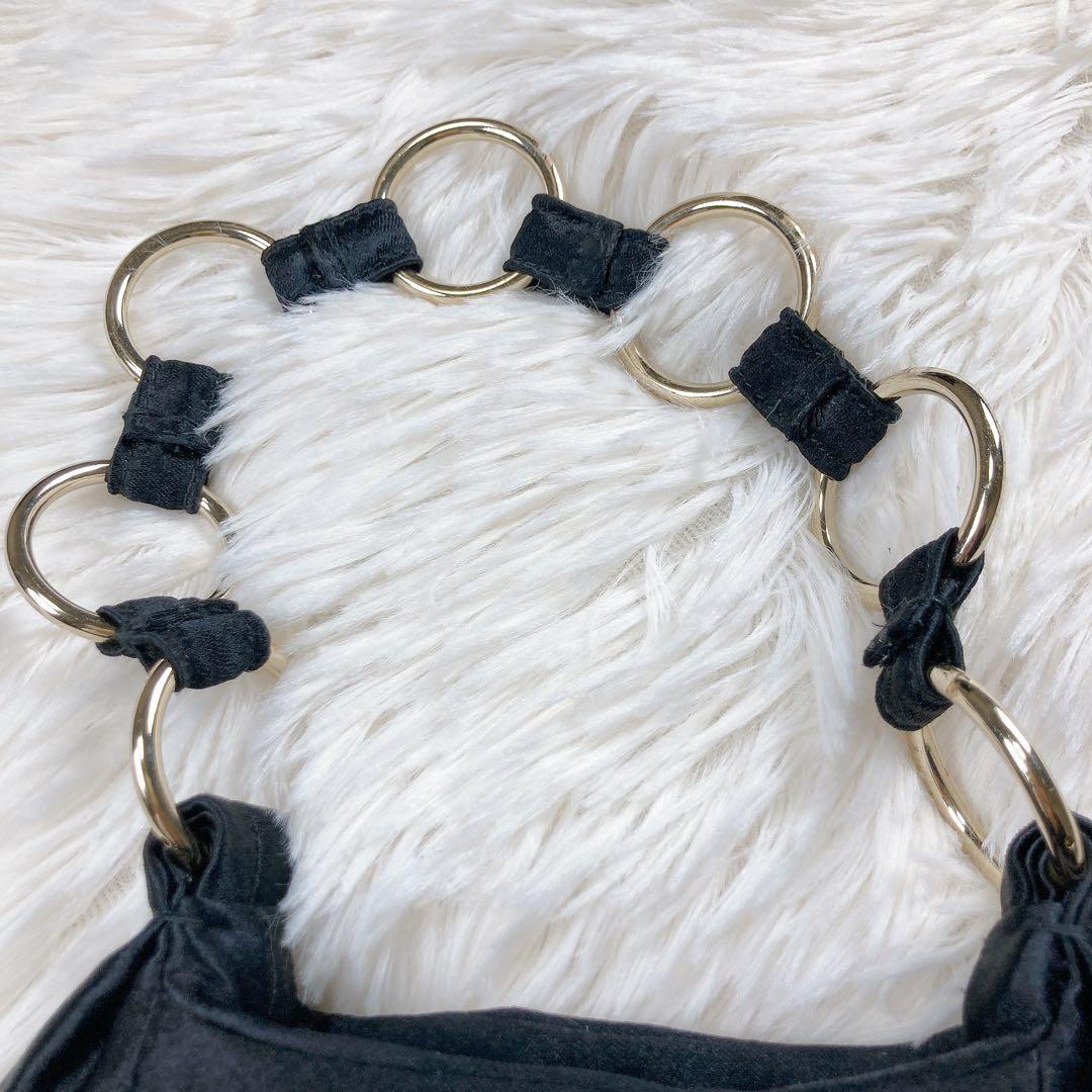 ✨激レア・美品✨ イヴサンローラン ハンドバッグ サテン パーティバッグ 花柄