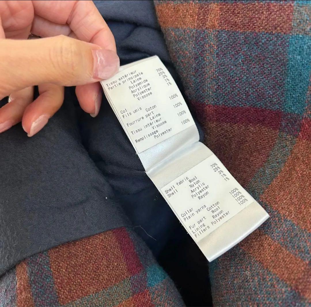 A.P.C.アーペーセーチェックロングコート