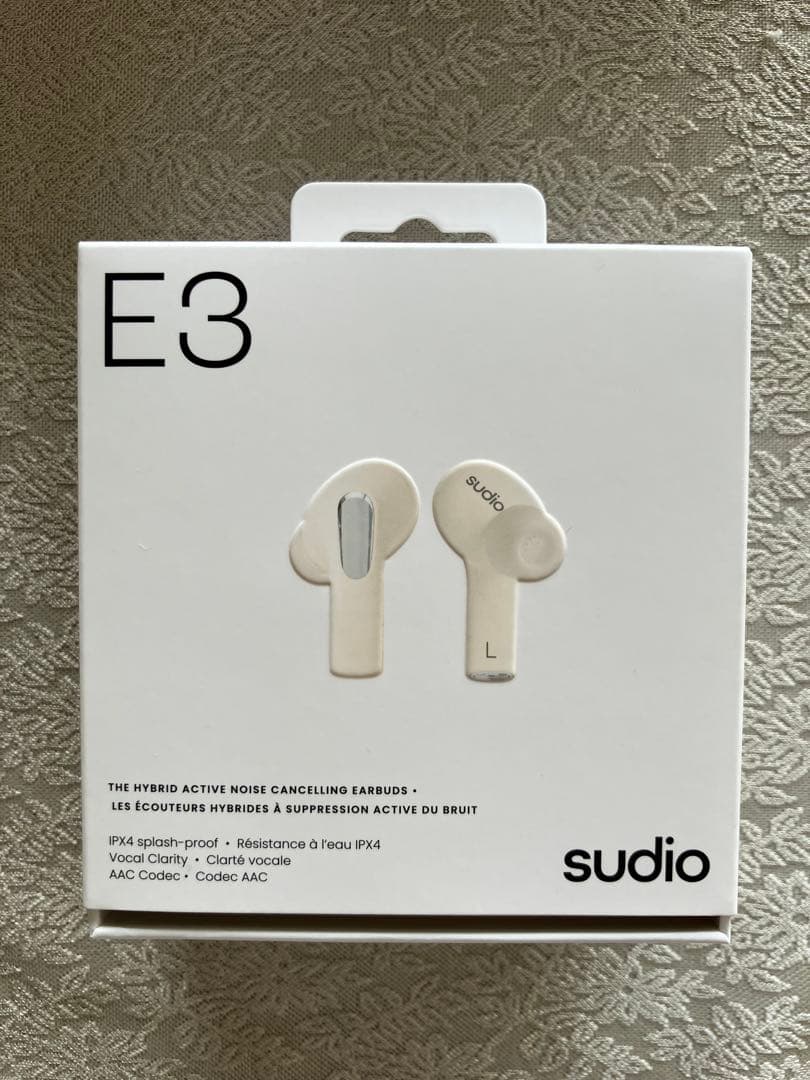 未使用・sudio E3 ハイブリッドアクティブノイズキャンセリングイヤホン