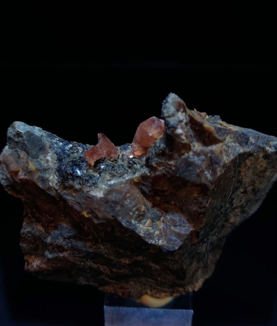 ロードクロサイト 母岩付き ペルー産 鉱石 鉱物 ミネラル 標本 原石 ②