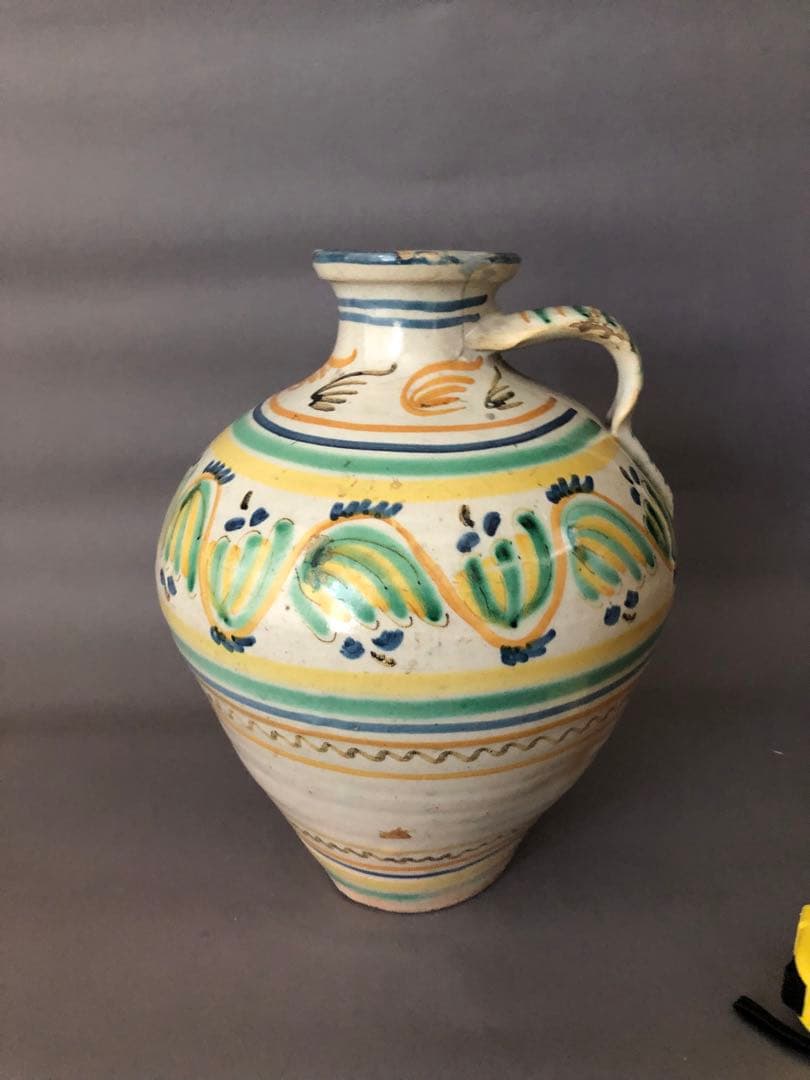 スペイン陶器　アンティーク　壺　水差し　ARZOBISPO