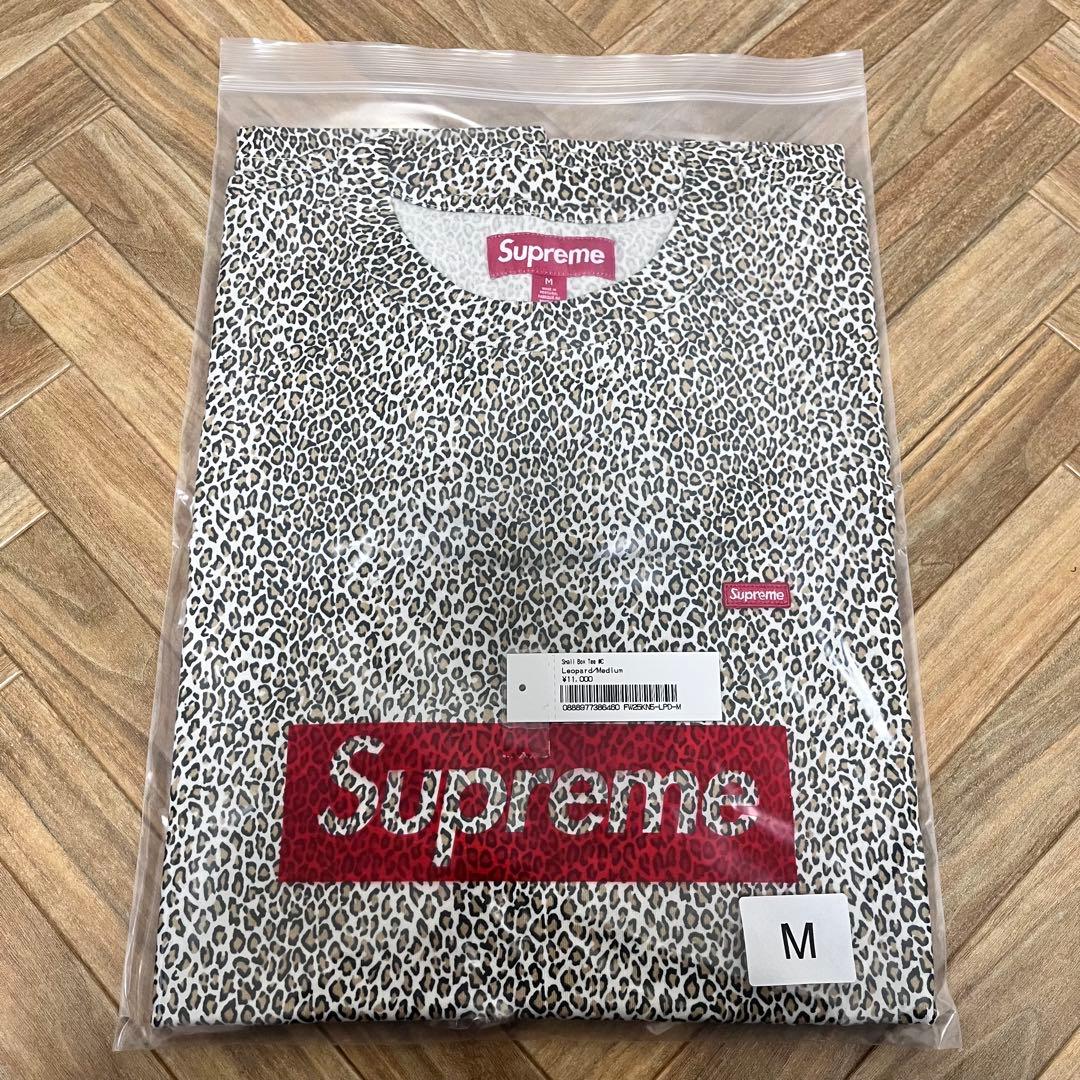 新品　Supreme Small Box Tee Leopard M