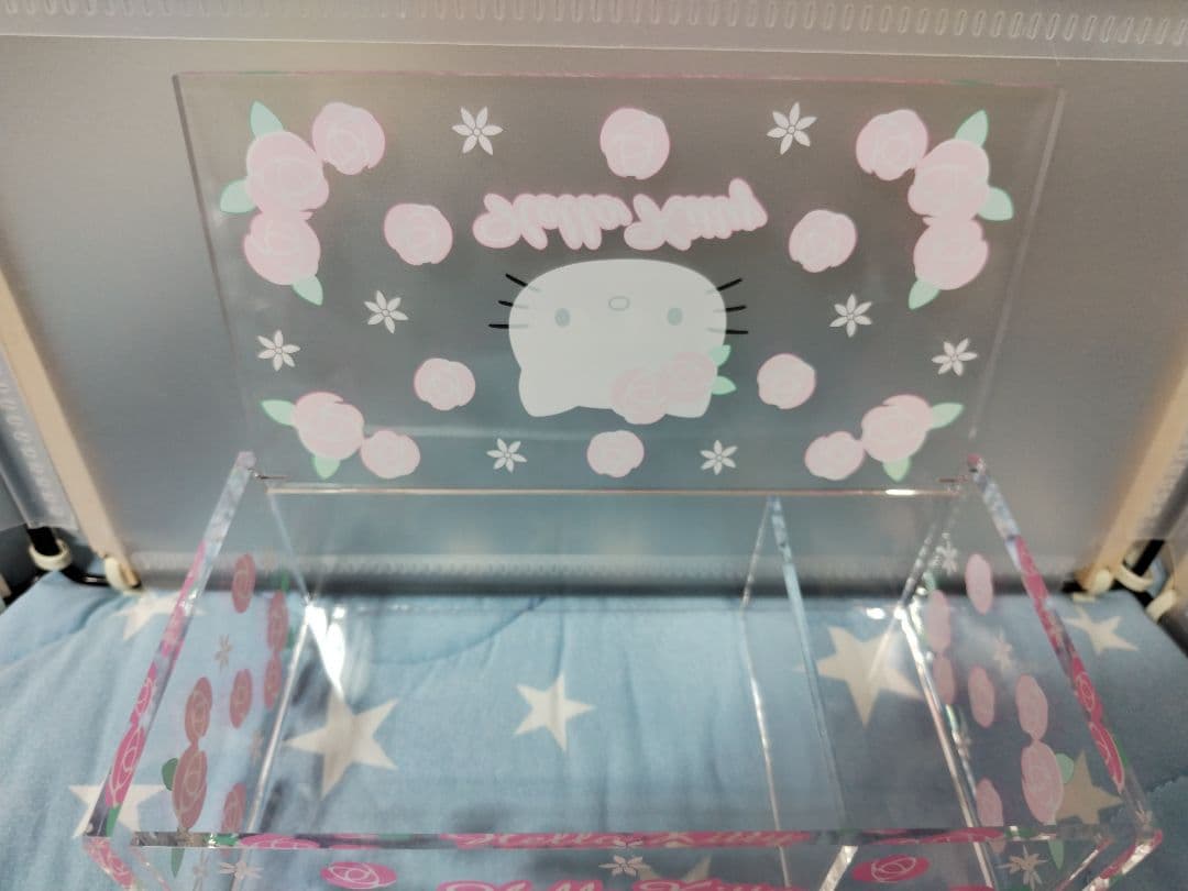 激レア2011 ローズ キティ コットン 綿棒 ケース アクセサリーケース