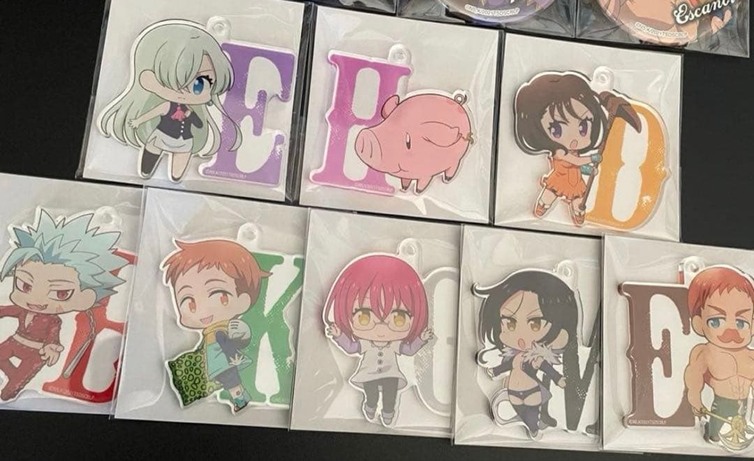 映画 劇場版 七つの大罪 光に呪われし者たち 缶バッジ アクキー 限定 グッズ