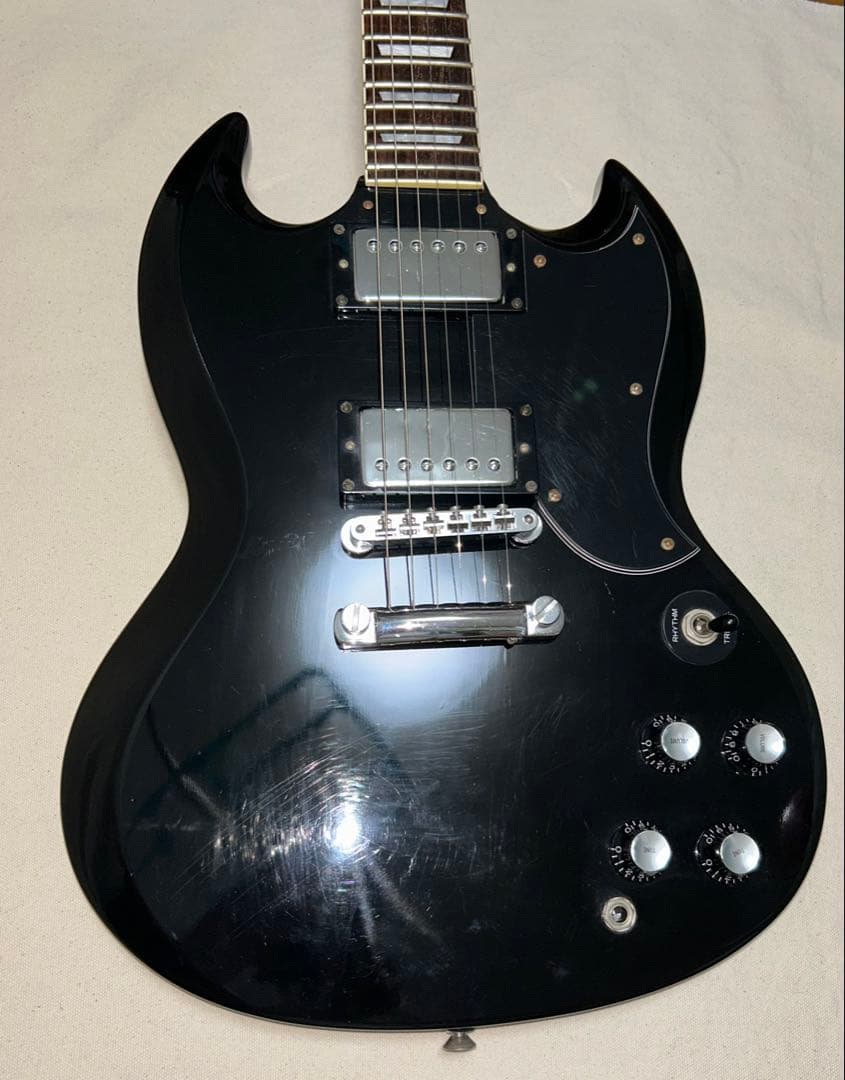 Greco グレコ SGタイプ エレキギター ブラック 韓国製