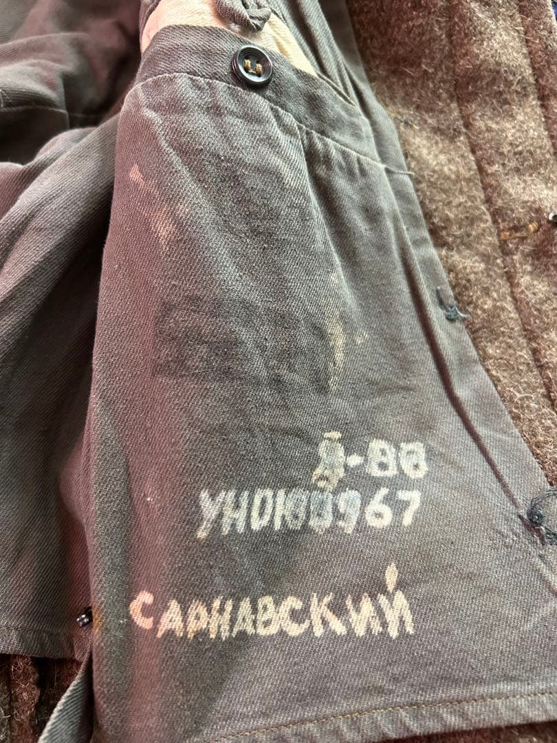 実物 ソ連軍 ロシア軍 兵士用 外套 ウールコート