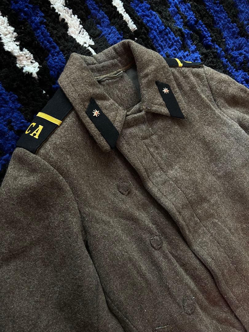 実物 ソ連軍 ロシア軍 兵士用 外套 ウールコート