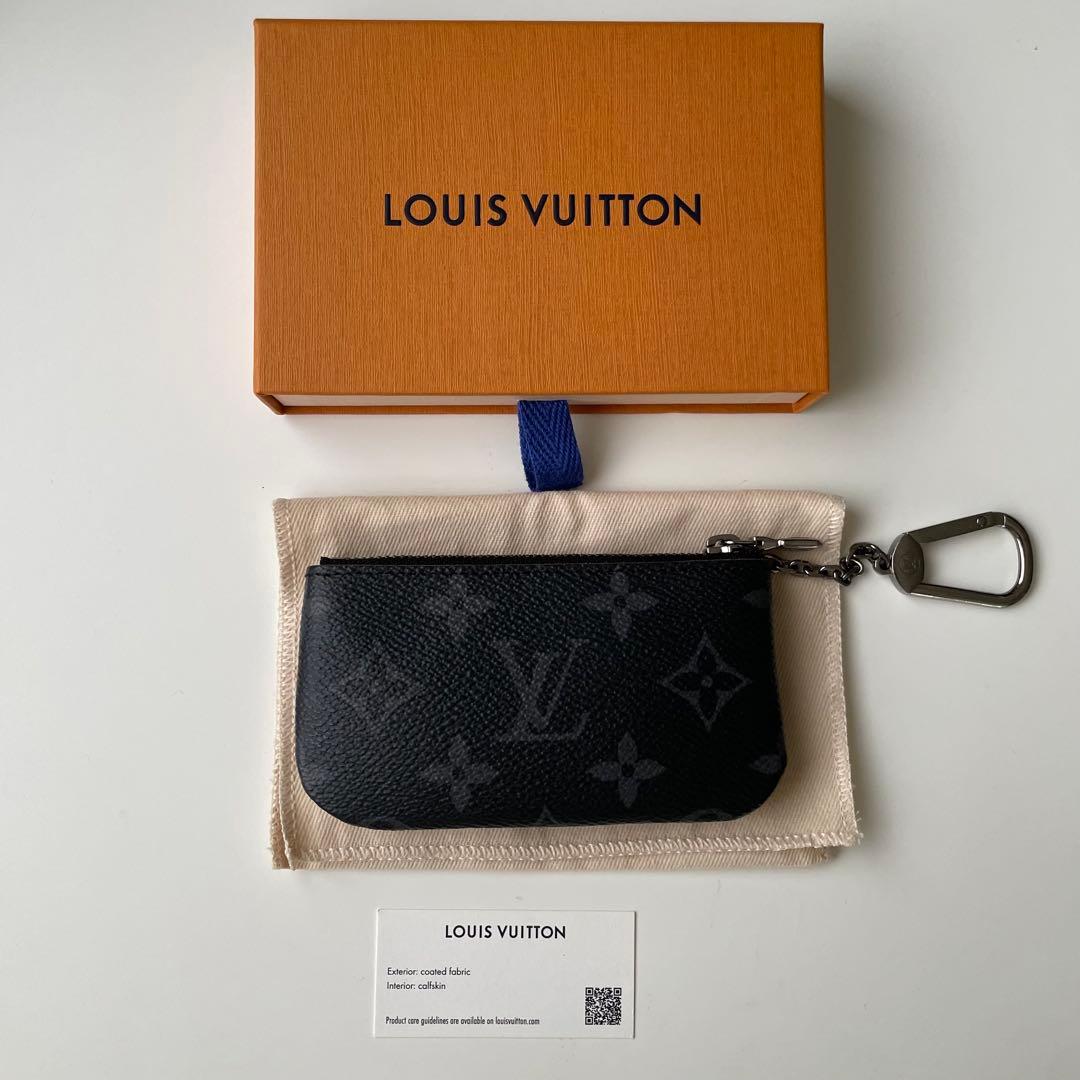 ルイヴィトン　カードキーケース ポシェット・クレ モノグラム エクリプス
