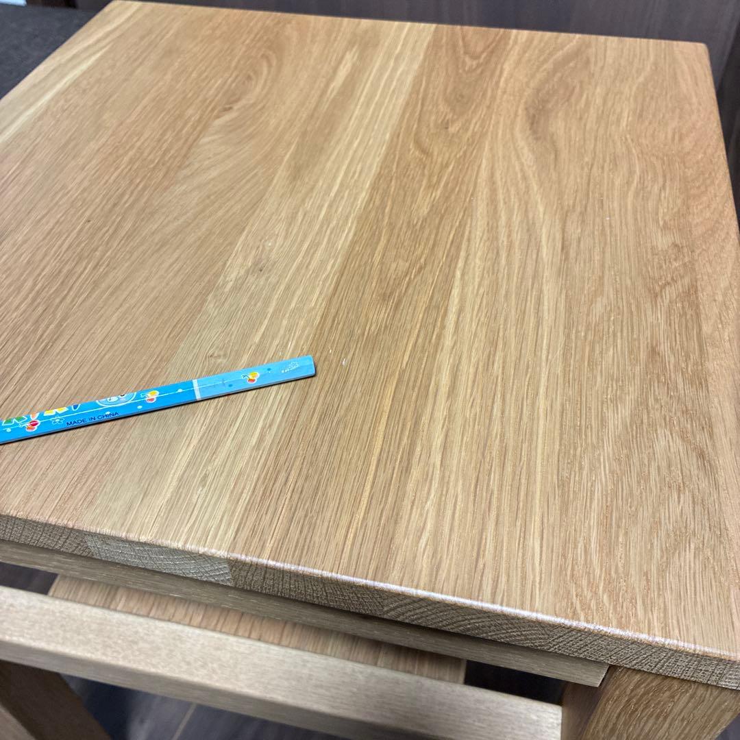 廃盤品　無印良品 オーク無垢材 サイドテーブル ベンチ