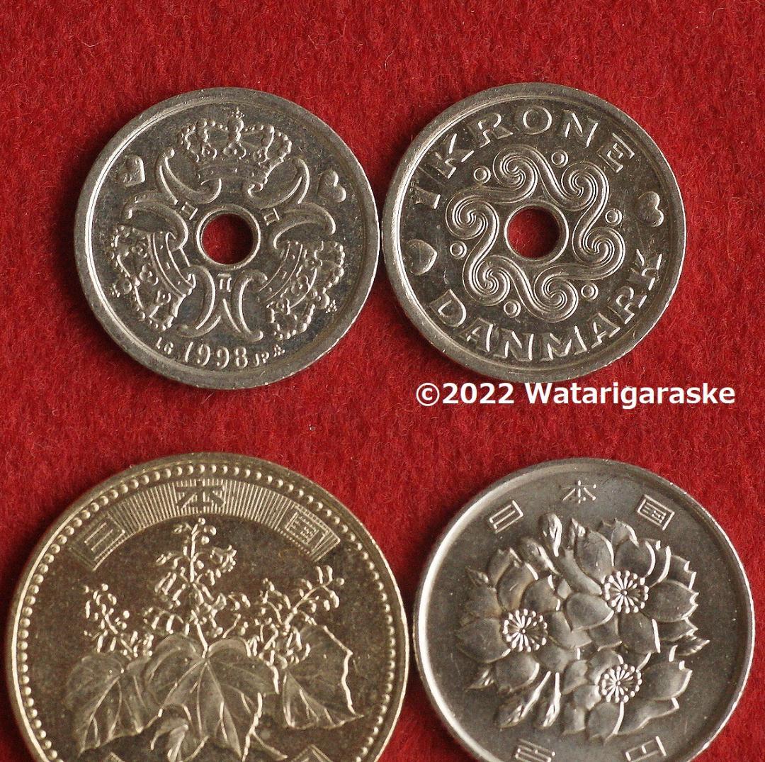 ★ご注文品★デンマーク1クローネｘ50枚★1992-95年版流通品★