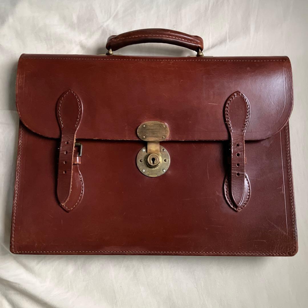 ロイドフットウェア　ロイズラゲッジ　ブライドルレザー　ブリーフケース イギリス製
