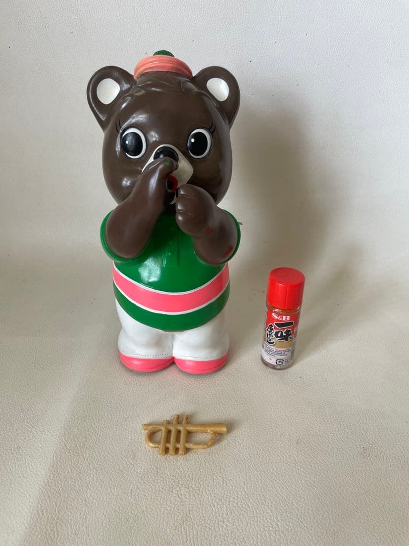 拓銀 拓ちゃん 特大 ソフビ貯金箱 カウンター用 店頭用 音楽隊 トランペット