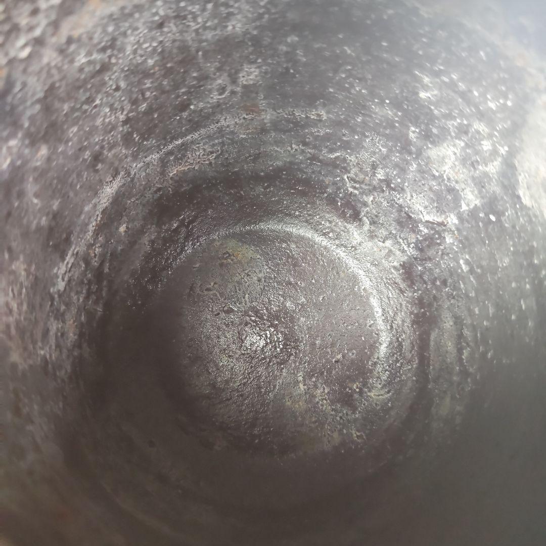 ウ240 茶釜『釜師　菊地正直』『鵬雲斎好写　遠山釜　鉄釜　共箱』茶道具