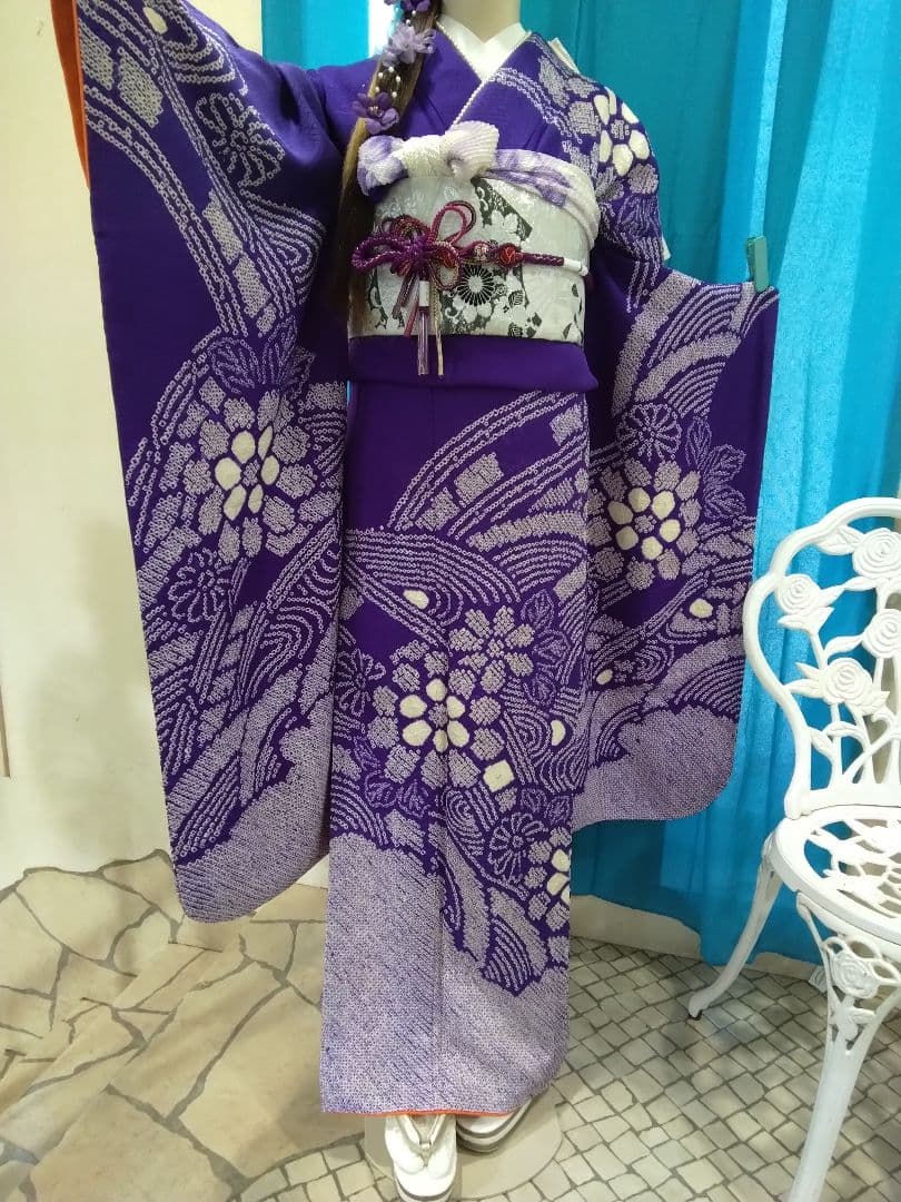 ❰超得得❱―振袖フルセット、正絹絞り振袖、成人式、重ね衿帯揚げ帯締め、袋帯、襦袢