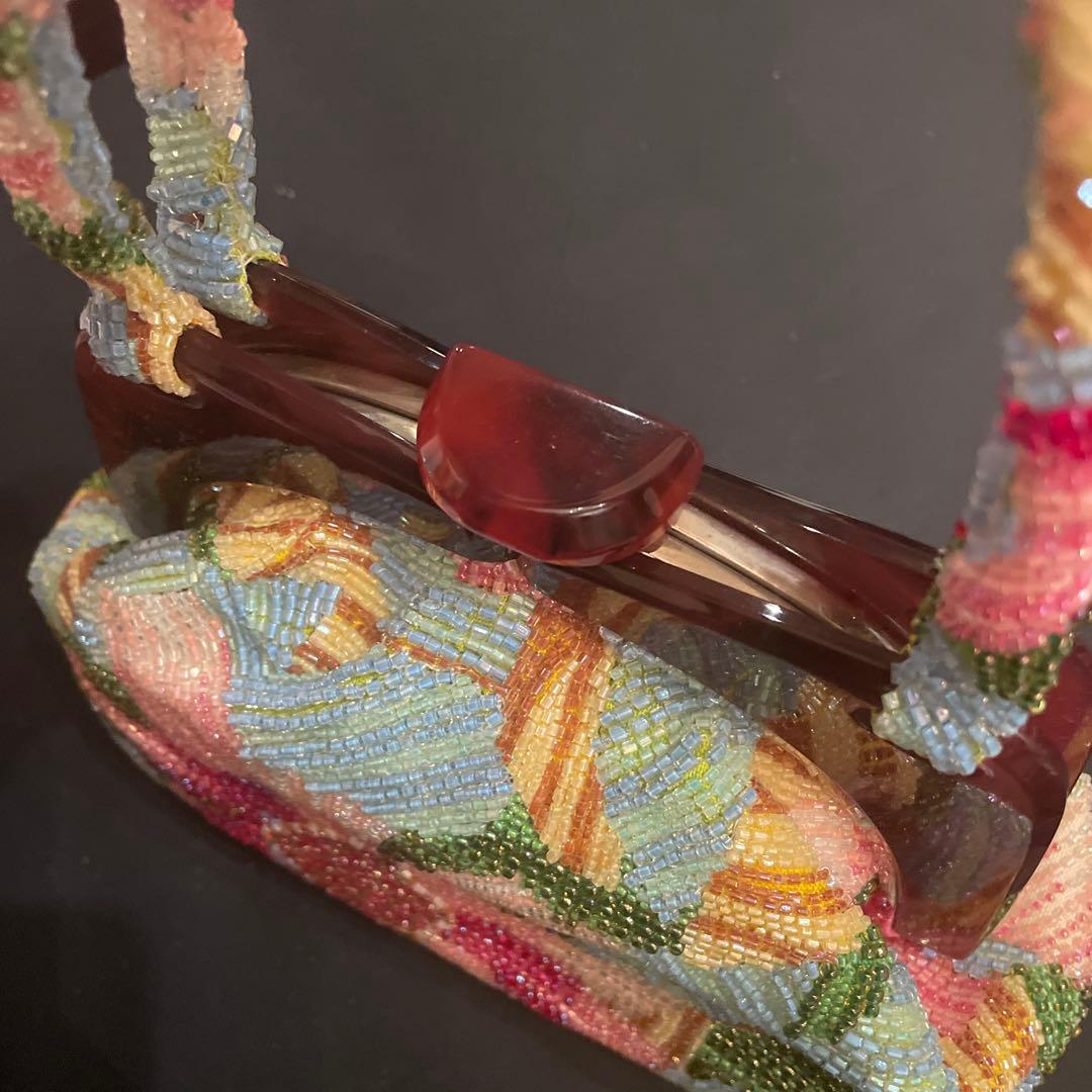 レイコさま専用　　和装バッグ ビーズ刺繍　2点セット