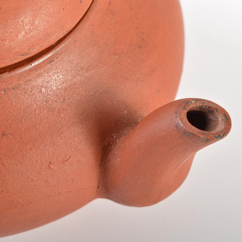 中国　荊渓恵孟臣製　 紫砂　朱泥　急須　茶壷　V　R6235