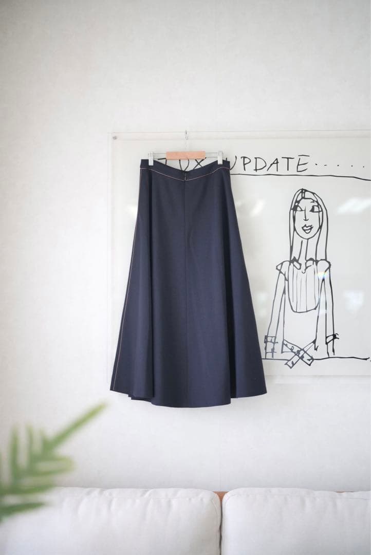 MAX MARA マックスマーラ 白タグ ミディフレア スカート